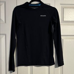 COLUMBIA Kids Size Large 14 16 Black Performance Long Sleeve Top Omni Heat